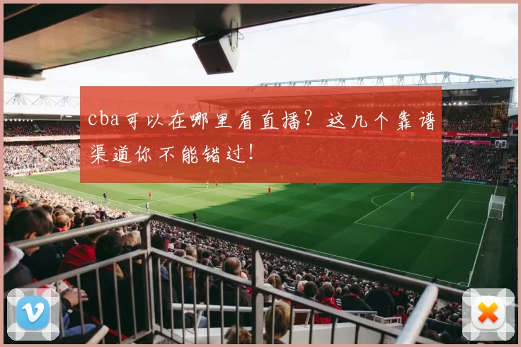 cba可以在哪里看直播?这几个靠谱渠道你不能错过!